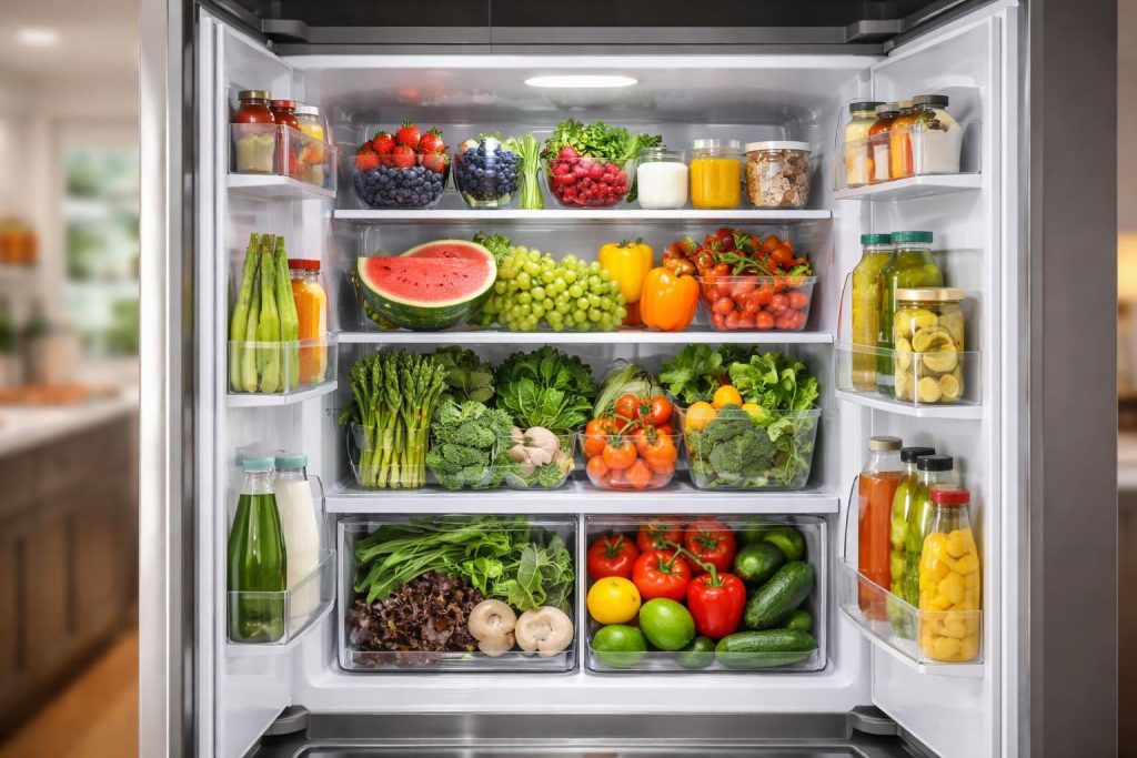 frigo-moderne-ouvert-fruits-legumes