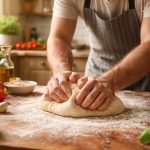 Pizza Facile Recette : Comment Réussir sa Pâte Maison ? boulanger-petrir-pate-pizza-cuisine