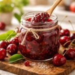 confiture-cerises-cuillere-cuisine-lumineuse